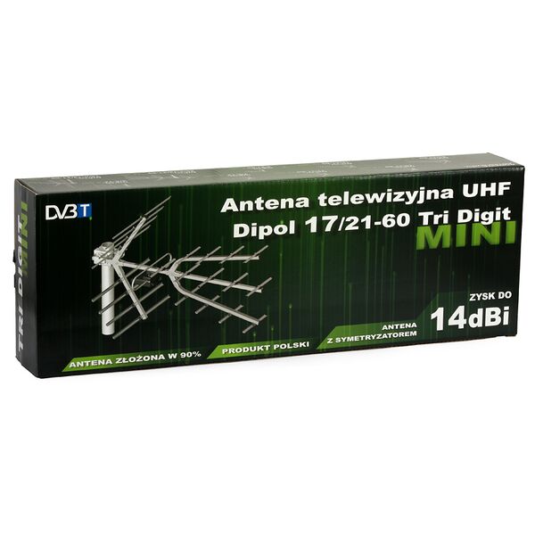 Антенна DVB-T2 Dipol 17/21-60 Tri-Digit MINI